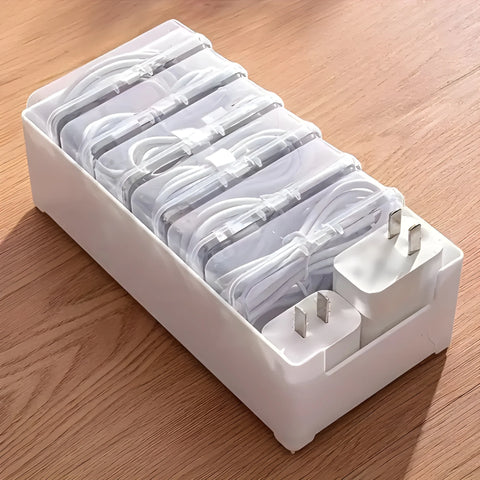 Cable Organizer Box – Tangle-Free Desk Storage Solution