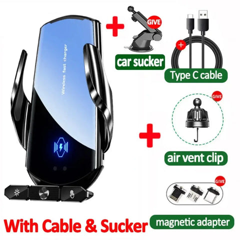 Magnetic Wireless Car Charger – Fast 15W Hands-Free Mount