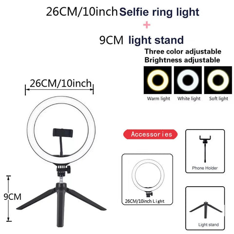 Pro Vlog Creator Ring Light