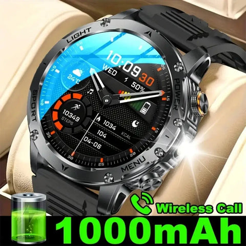 Flttoln Smartwatch – 1000mAh Battery Fitness Watch