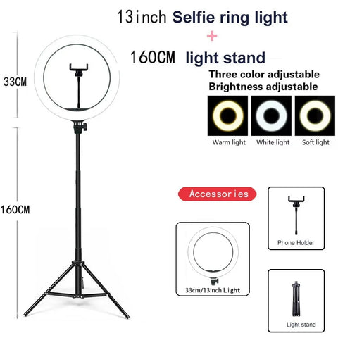 Pro Vlog Creator Ring Light