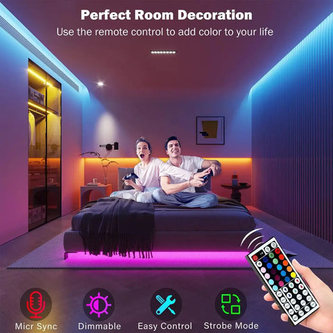 RGB LED Strip Lights – Smart App Control Room Lighting