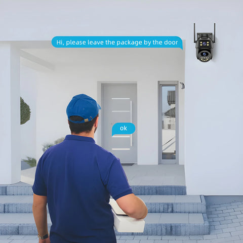 4K Security Camera – Dual Lens AI Home Protection Guard