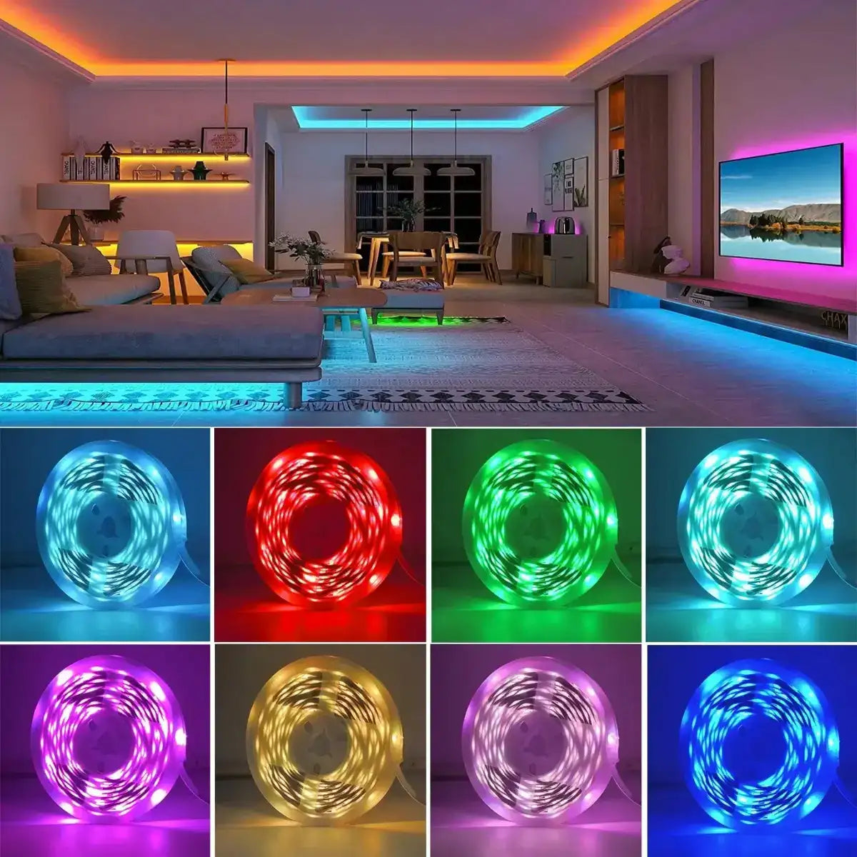 RGB LED Strip Lights – Smart App Control Room Lighting