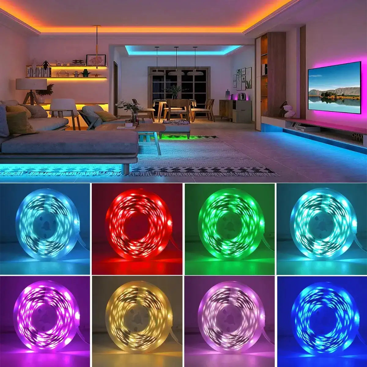 RGB LED Strip Lights – Smart App Control Room Lighting