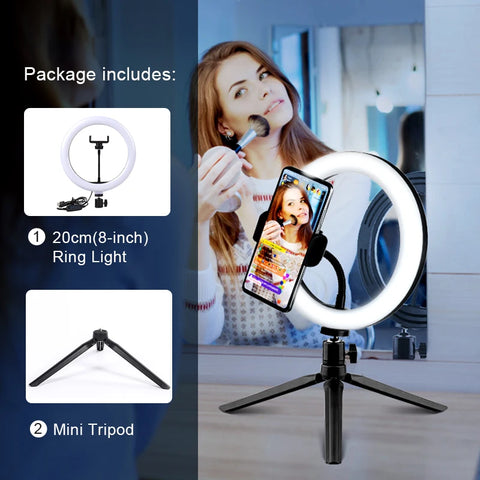 Pro Vlog Creator Ring Light