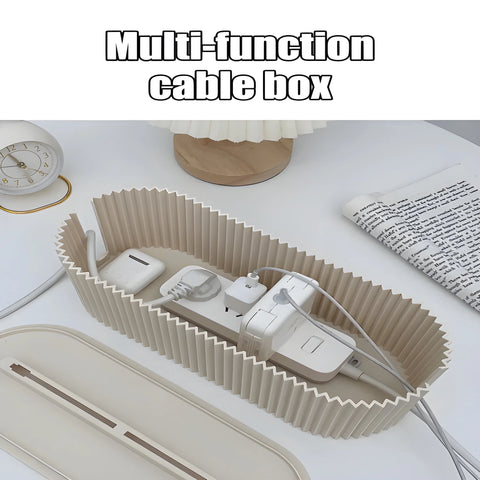 Cable Management Box – ZenSpace Desk Organizer & Cover