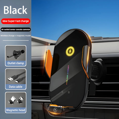 Magnetic Wireless Car Charger – Fast 15W Hands-Free Mount