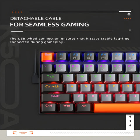 Machenike K500A Mechanical Keyboard – Compact Gaming RGB