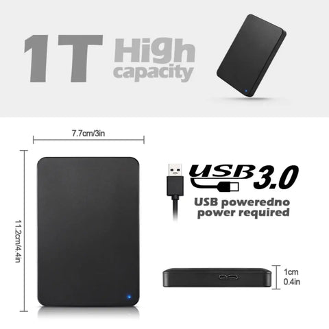 Portable HDD USB 3.0 – Fast Storage for Gaming & Work