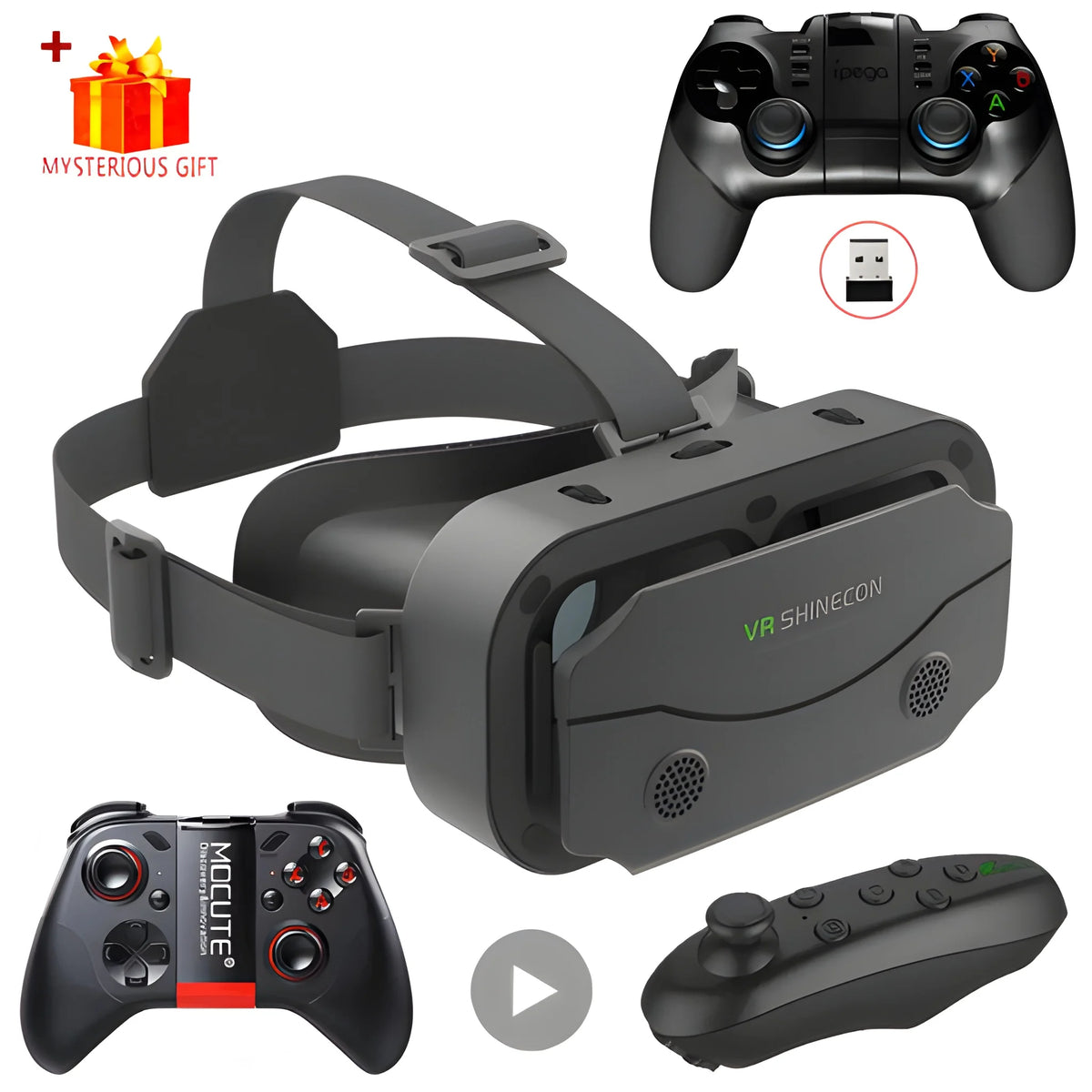 VR Headset – Immersive Gaming & 360° Metaverse Experience