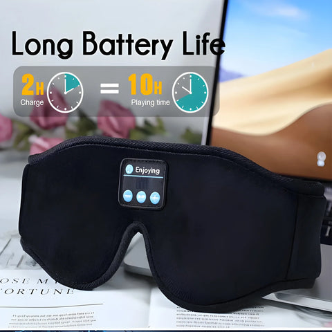 Bluetooth Sleep Mask – 3D Blackout Headphones for Deep Sleep