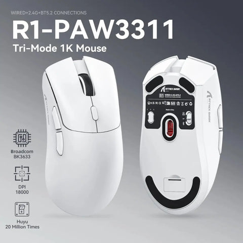 Attack Shark R1 Gaming Mouse – Ultra Light Wireless Precision  Mouse