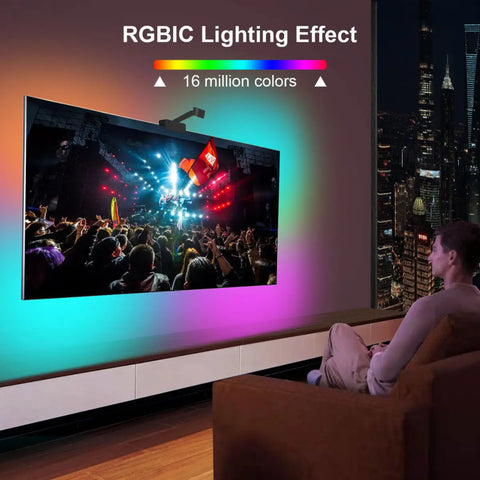 Smart LED Strip RGBIC – Music Sync Room Lighting
