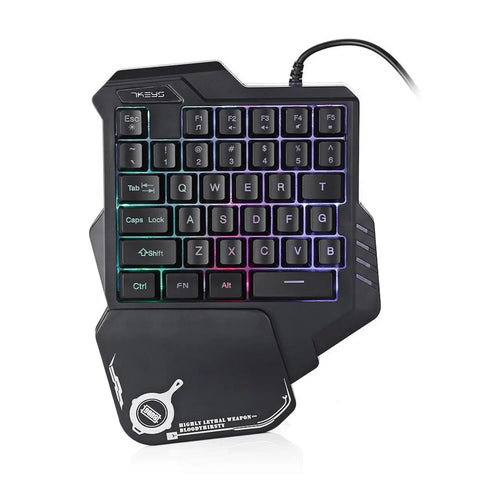 One-Handed RGB Gaming Keypad – Compact Pro Gaming Control
