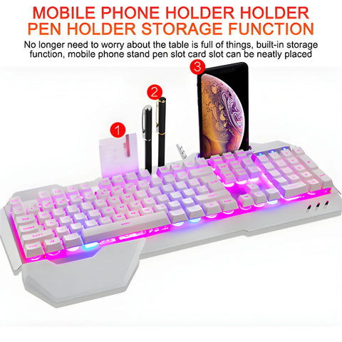 Glow & Game: RGB Floating Key Gaming Keyboard