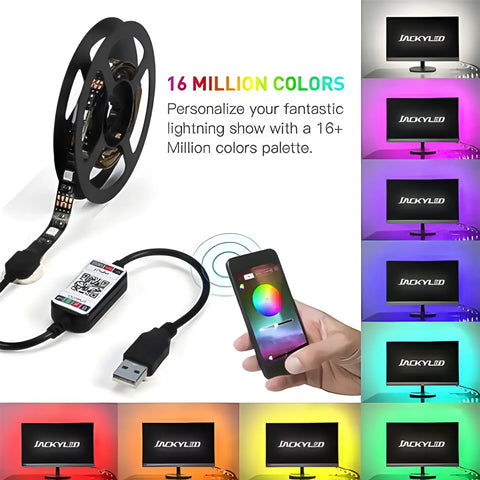 Smart LED Strip RGBIC – Music Sync Room Lighting
