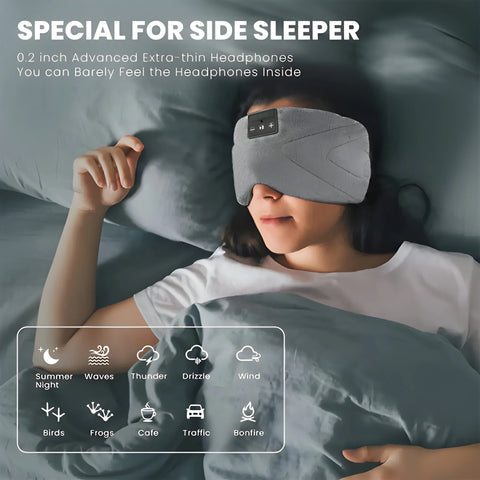 Bluetooth Sleep Mask with White Noise – Deep Sleep