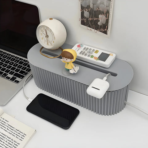 Cable Management Box – ZenSpace Desk Organizer & Cover