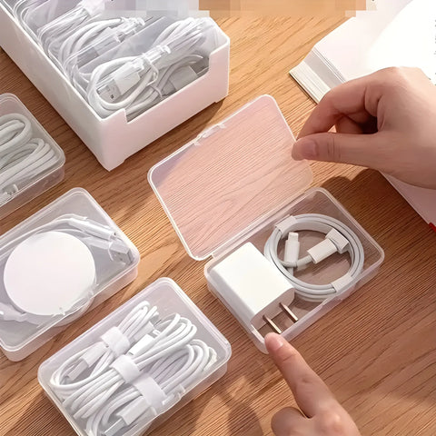 Cable Organizer Box – Tangle-Free Desk Storage Solution