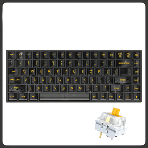Transparent RGB Mechanical Keyboard – Hot-Swap Gaming