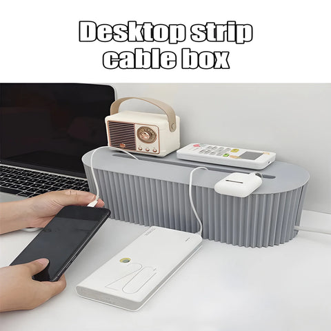 Cable Management Box – ZenSpace Desk Organizer & Cover
