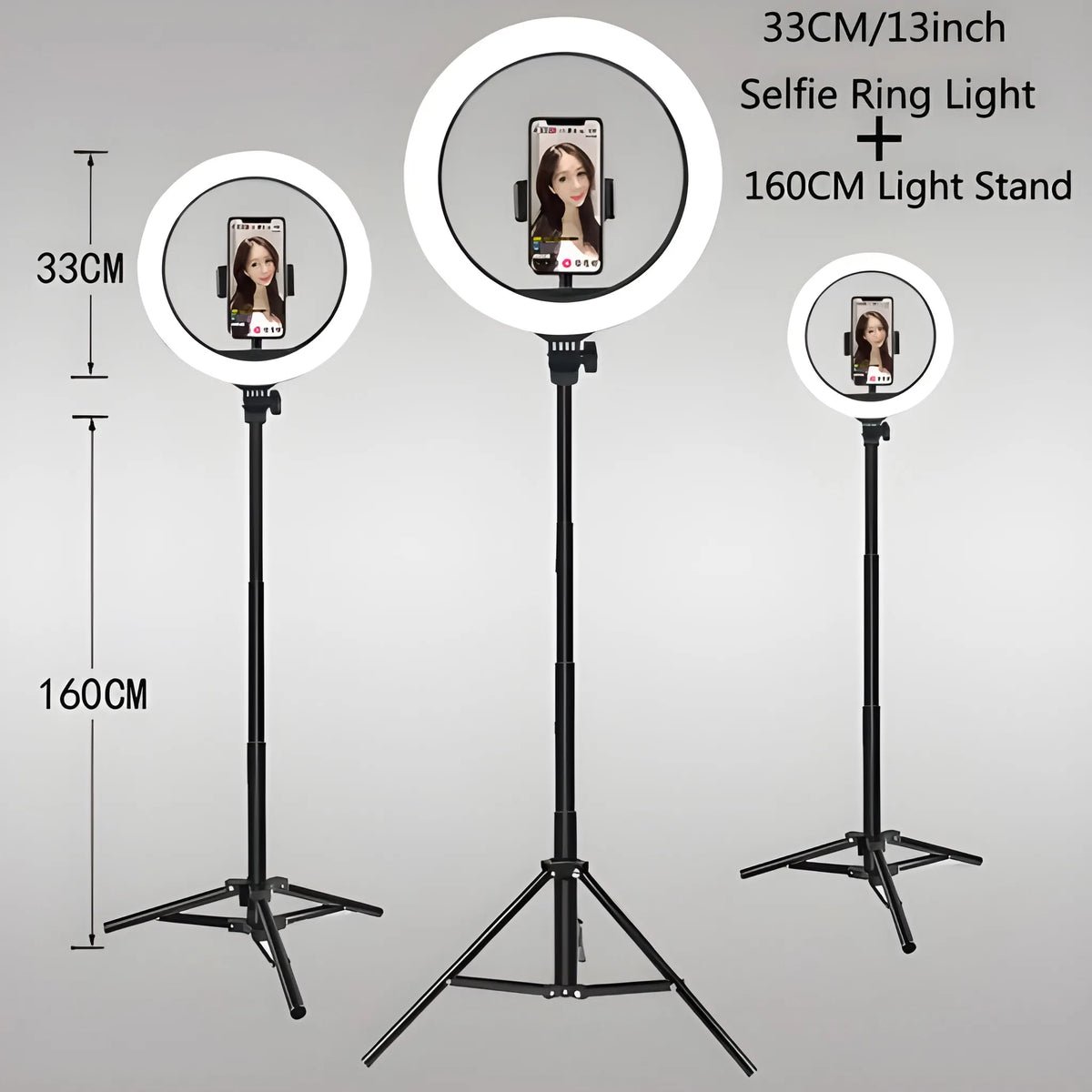 Dimmable Ring Light – Selfie Light for YouTube & TikTok