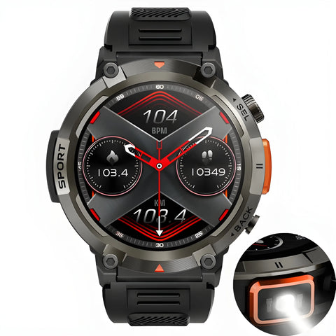 Outdoor Smartwatch – Rugged Fitness & Call Alert Watch