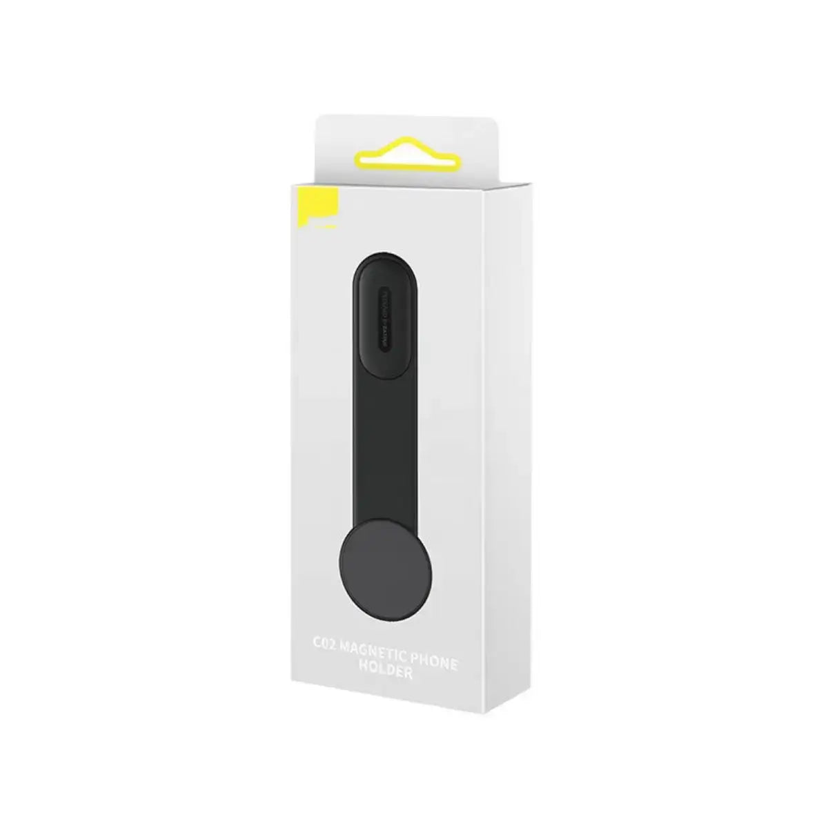 The clean retail product packaging box for the hands-free flexible magnetic vehicle charging bracket.