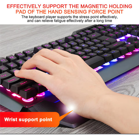 Glow & Game: RGB Floating Key Gaming Keyboard