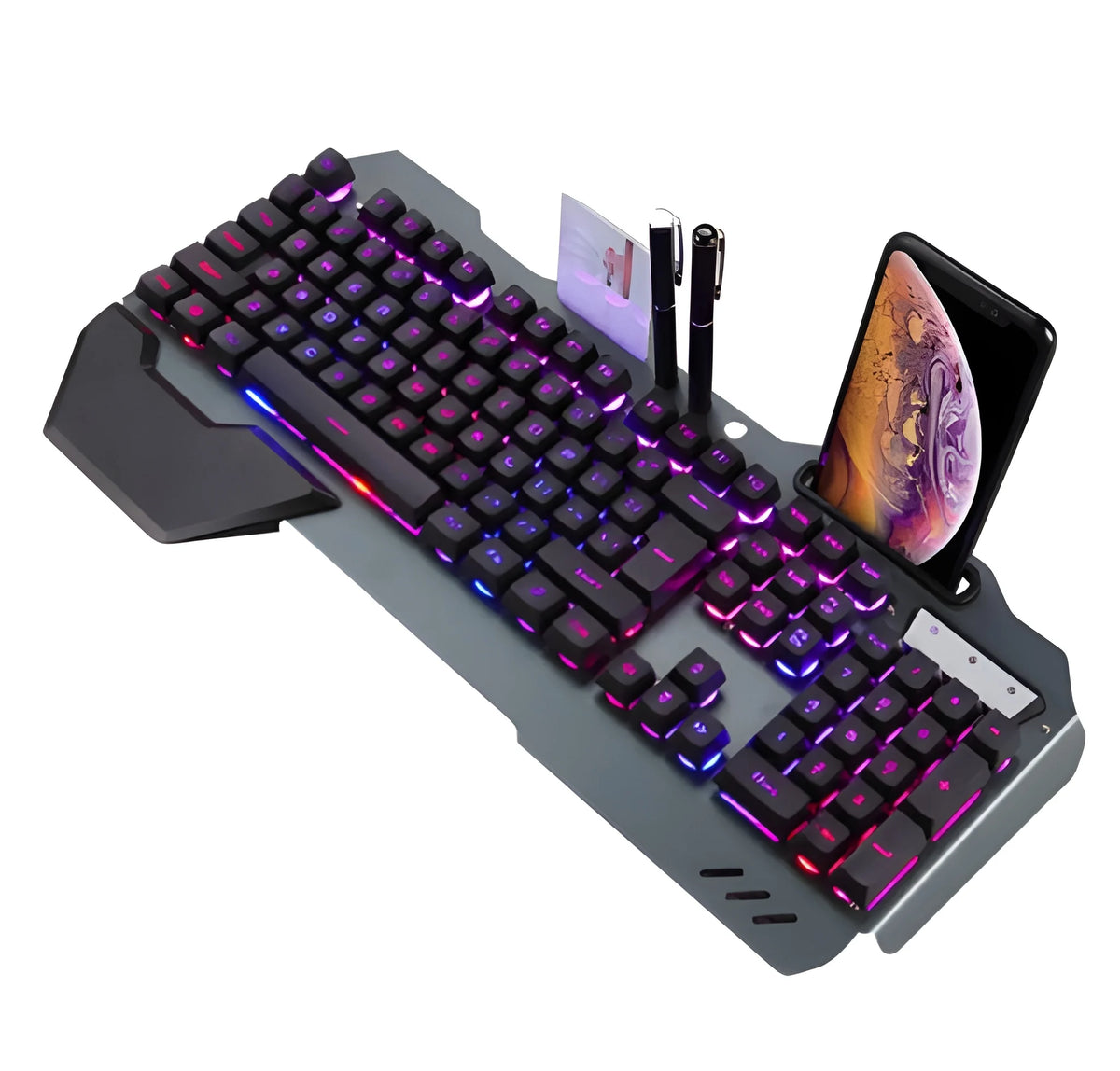 Glow & Game: RGB Floating Key Gaming Keyboard