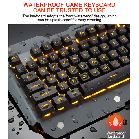Glow & Game: RGB Floating Key Gaming Keyboard