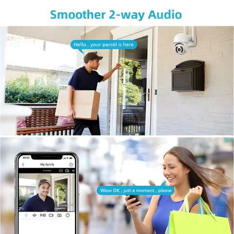4K Security Camera – AI Home Protection & Night Vision